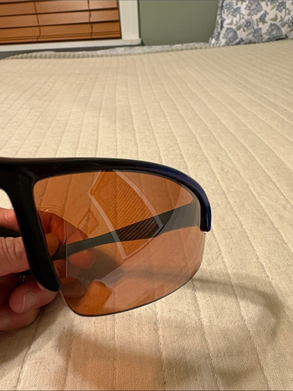 Maxx Sport Sunglasses in Blue with Amber Lens - Picture 7 of 8